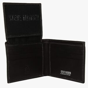 Steve Madden Black Leather Wallet